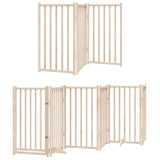 Dog Gate with Door Foldable 15 Panels 750 cm Poplar Wood 3155702