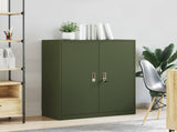 Storage Cabinet Olive Green 90 x 40 x 105 cm Steel 891650