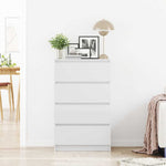 Sideboard High Gloss White 60x35x98.5 cm Engineered Wood 800537