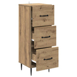 Drawer Cabinet Artisan Oak 33 x 34.5 x 89.5 cm Engineered Wood 894854
