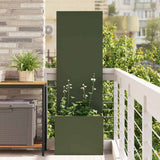 Garden Privacy Screen Olive green 50 x 150 cm Cold-rolled steel 876444