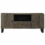 TV Cabinet Black 105x33x46 cm Solid Wood Mango 4017698