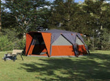 Cabin Tent 6-Person Grey and Orange 425 x 396 x 222 cm 42004025