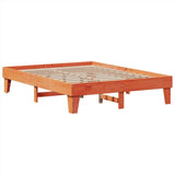Bed Frame without Mattress Wax Brown 140x200 cm Solid Wood Pine 855357