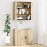 Wall Cabinet Sonoma Oak 80x33x80 cm Engineered Wood 816595