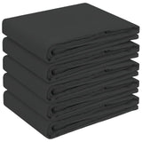 Table Cloth 5 pcs Rectangular Dark Grey 140 x 140 cm Polyester 42040205