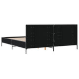 Bed Frame without Mattress Black 200x200 cm 3280017