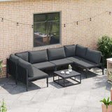 Garden Sofa Set Anthracite Steel 3378978