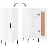 Sideboard High Gloss White 34.5x34x90 cm Engineered Wood 830462