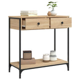 Console Table Sonoma Oak 75x34.5x75 cm Engineered Wood 834176