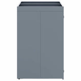Wheelie Bin Storage for 2 Bins Light Grey 136 x 77.5 x 121.5 cm 3394748
