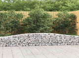 Arched Gabion Baskets 10 pcs 400x30x40/60 cm Galvanised Iron 3145795