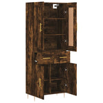 Highboard Smoked Oak 69.5x34x180 cm Engineered Wood 3199870