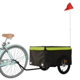 Bike Trailer Black and Green 45 kg Iron 94088