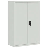 File Cabinet Light Grey 90x40x180 cm Steel 3188319
