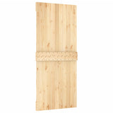 Sliding Door with Hardware Set 90x210 cm Solid Wood Pine 3202982