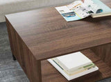 Coffee Table Brown Oak 90 x 49 x 46 cm Engineered Wood 883451