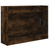 Shoe Cabinet Smoked Oak 80x21x57 cm Engineered Wood 839914