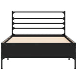 Bed Frame without Mattress Black 90x200 cm 845582