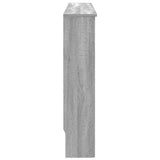 Radiator Cover Grey Sonoma 112 x 19 x 81.5 cm Engineered Wood 884106
