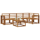Outdoor Sofa Set 6 pcs Natural Solid Acacia Wood 3366432