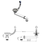 ZNTS Kitchen Sink with Overflow Hole White Granite 147064