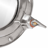 Porthole Mirror Wall Hanging 50 cm Aluminium and Glass 357850
