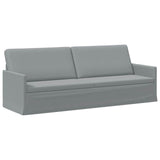 Sofa Set 2 pcs Light Grey Fabric 3433176