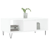 Coffee Table White 90x50x36.5 cm Engineered Wood 830588