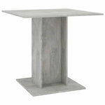 Dining Table Concrete Grey 80x80x75 cm Engineered Wood 800256