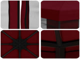 Garden Gazebo with Sidewalls 3 x 3 m Burgundy 900371