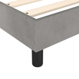 Box Spring Bed Frame Light Grey Super King Velvet 3121226