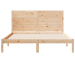 Extra Long Bed Frame without Mattress 160x220 cm Solid Wood 3309287