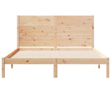 Extra Long Bed Frame without Mattress 160x220 cm Solid Wood 3309287
