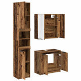 Bathroom Cabinet Set 3 pcs Old Wood Engineered Wood 3415656