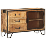 Sideboard 100x31x60 cm Solid Rough Mango Wood 285894
