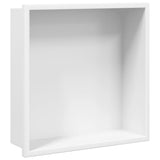 Shower Niche Matt White 32x32x9 cm Stainless Steel 4005127