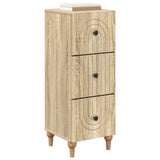 Drawer Cabinet Sonoma Oak 33 x 34.5 x 90 cm Engineered Wood 894157