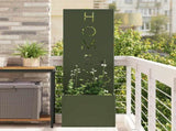 Garden Privacy Screen Olive green 50 x 150 cm Cold-rolled steel 876493