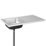 Kitchen Sink with Drainer Set Silver 1000x600x155 mm Stainless Steel 147237