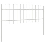 Garden Fence White 6.8 x 0.6 m Powder-coated steel 3334078