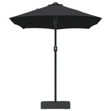 Garden Parasol Black 385 x 209 x 244 cm Polyester 42003289