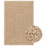 Rug ZIZUR 200x290 cm Jute Look Indoor and Outdoor 364834