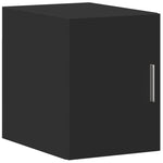 Slim Storage Cabinet Black 30x42.5x225 cm Engineered Wood 3281267