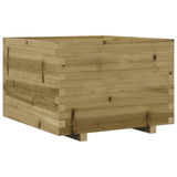 Garden Planter 70x70x49.5 cm Impregnated Wood Pine 847367