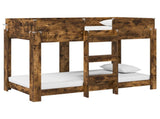 Bunk Bed for Kids Smoked Oak 80 x 160 cm Engineered Wood 3410551