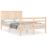 Bed Frame without Mattress 120x200 cm Solid Wood 3194761