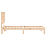 Bed Frame without Mattress Small Single Solid Wood Pine 3193621