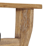 Wall-mounted Coat Rack with 4 Hooks Solid Wood Mango 358956