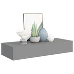 ZNTS Wall-mounted Drawer Shelf Grey 60x23.5x10cm MDF 330259